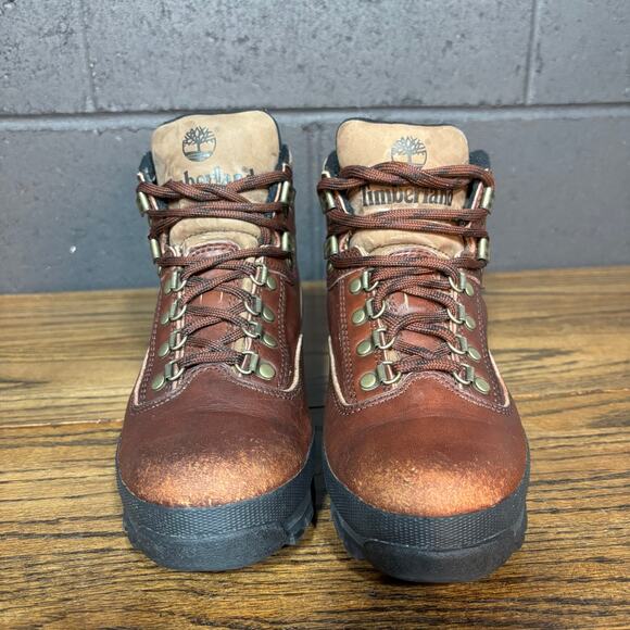 Timberland Women’s Leather Hiking Boots Brown Lace Up 95563 Size 8 Trail Outdoor - Picture 3 of 9